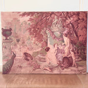 Vintage Italian Mounted Tapestry Panel